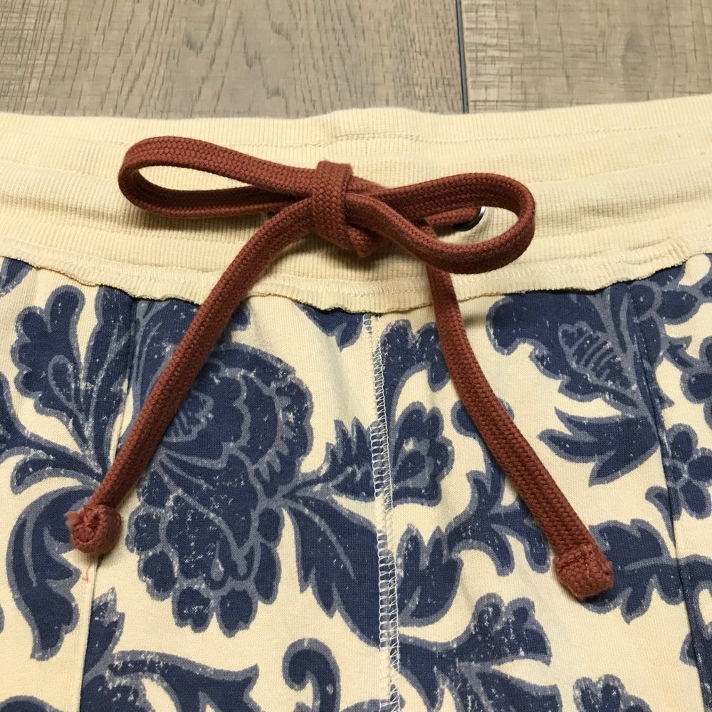 Sundance Sweatpants Joggers Pants Womens Size L Boho Hippie Romilly Blue Cream - Picture 6 of 13